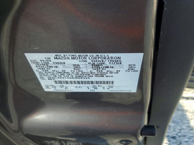 55693716 :رقم المزاد ، 4F2CZ04155KM09225 vin ، 2005 Mazda Tribute مزاد بيع
