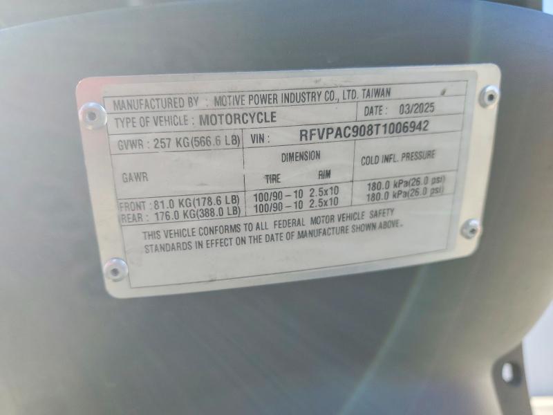 56136816 :رقم المزاد ، RFVPAC908T1006942 vin ، 2026 Genuine Scooter Co. Buddy مزاد بيع