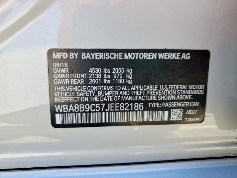Продажа на аукционе авто 2018 Bmw 330, vin: WBA8B9C57JEE82186, номер лота: 57082396