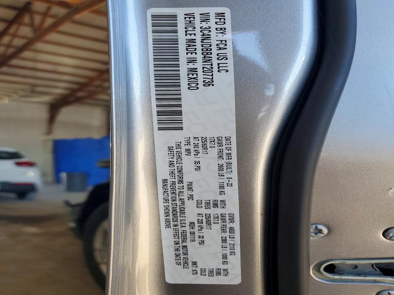 2022 Jeep Compass მანქანა იყიდება აუქციონზე, vin: 3C4NJDBB4NT207736, აუქციონის ნომერი: 55918366