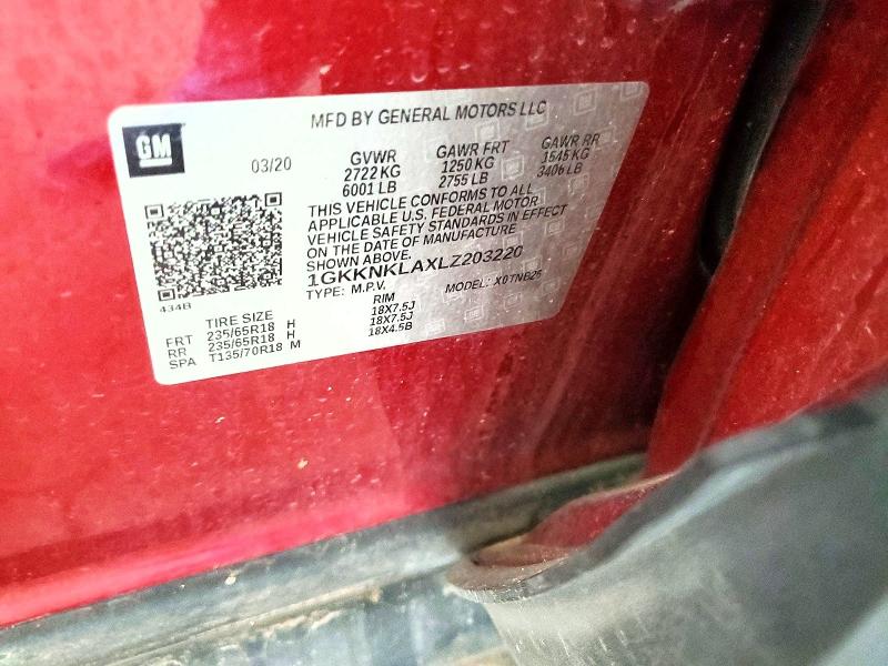 Продажа на аукционе авто 2020 Gmc Acadia, vin: 1GKKNKLAXLZ203220, номер лота: 57412186