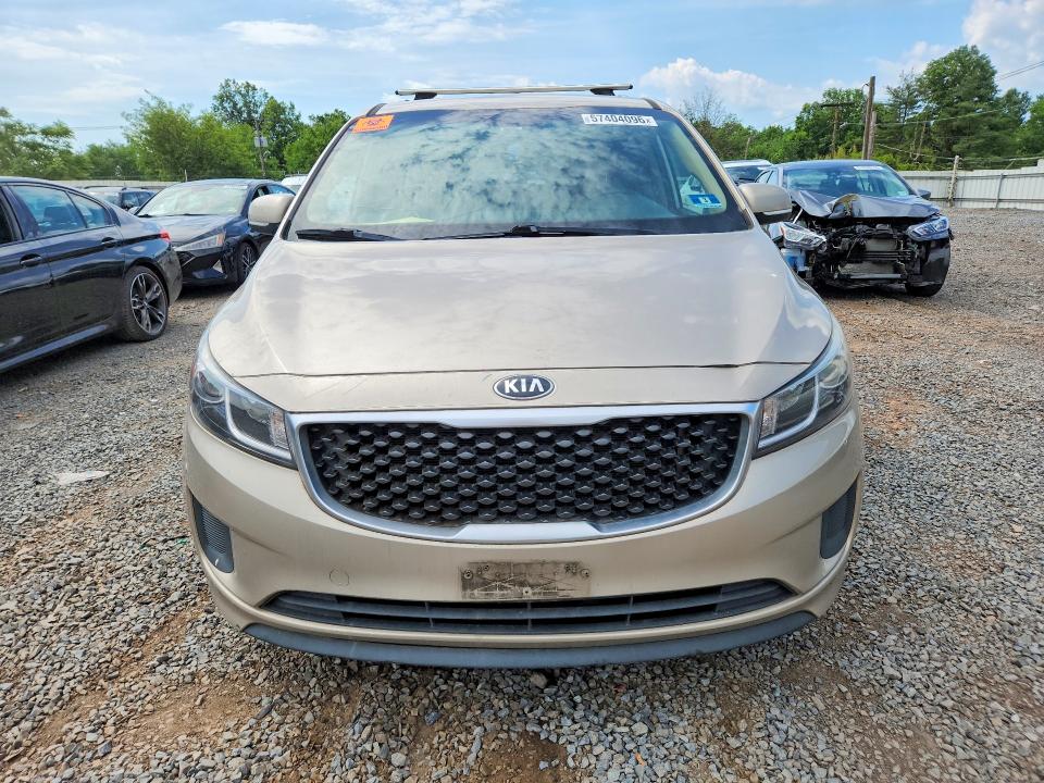 2016 Kia Sedona მანქანა იყიდება აუქციონზე, vin: KNDMB5C11G6125240, აუქციონის ნომერი: 57404096