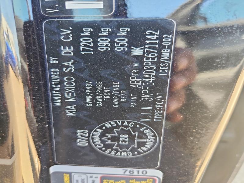 Aukcja sprzedaży 2023 Kia Forte, vin: 3KPF34AD3PE671142, numer aukcji: 55931536