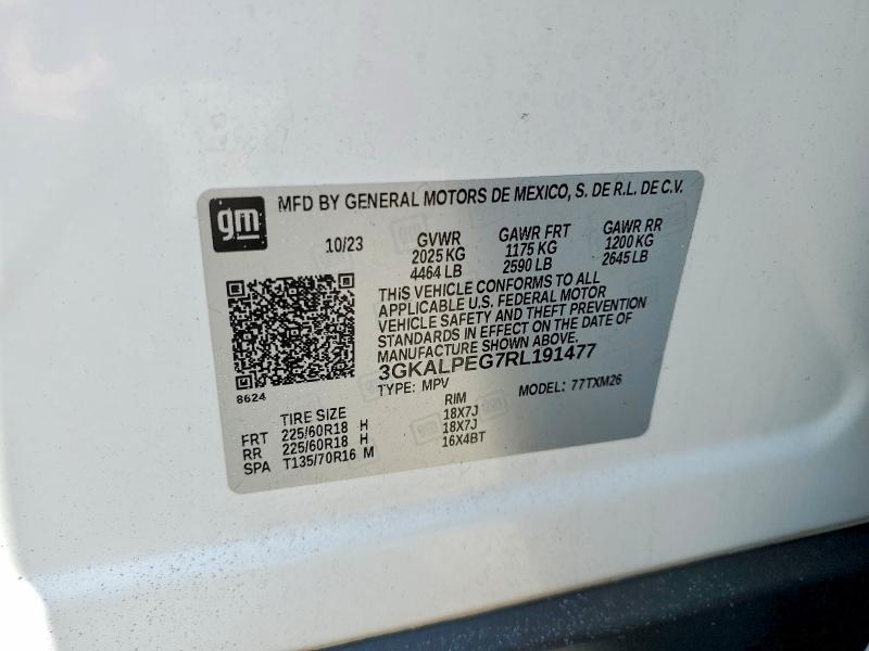 Aukcja sprzedaży 2024 Gmc Terrain, vin: 3GKALPEG7RL191477, numer aukcji: 58419316