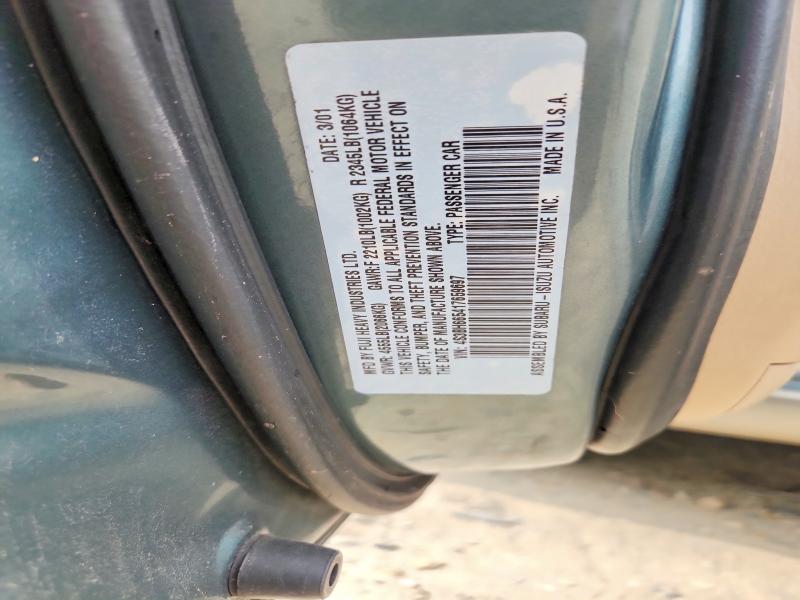 Aukcja sprzedaży 2001 Subaru Legacy, vin: 4S3BH665417659697, numer aukcji: 57673316