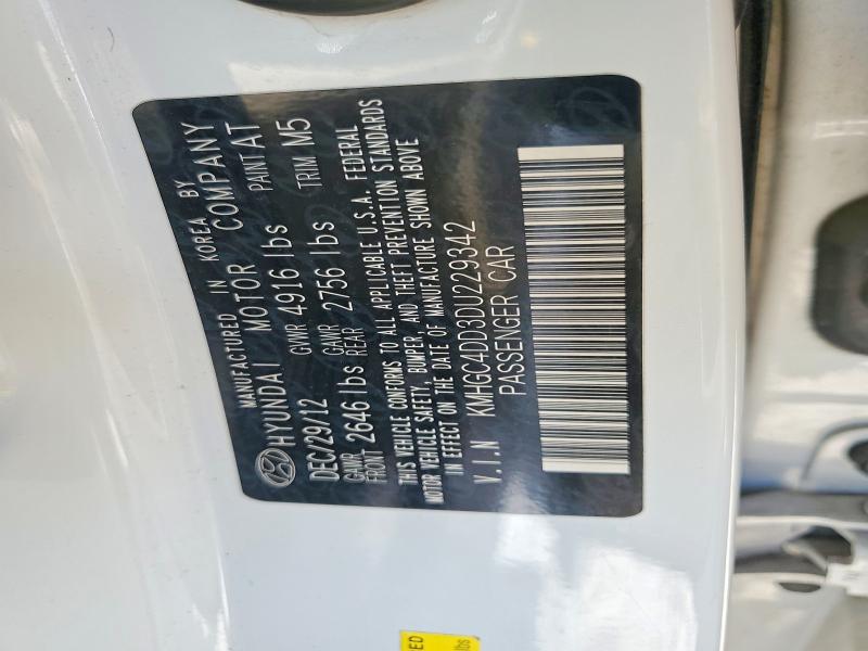 56743086 :رقم المزاد ، KMHGC4DD3DU229342 vin ، 2013 Hyundai Genesis مزاد بيع