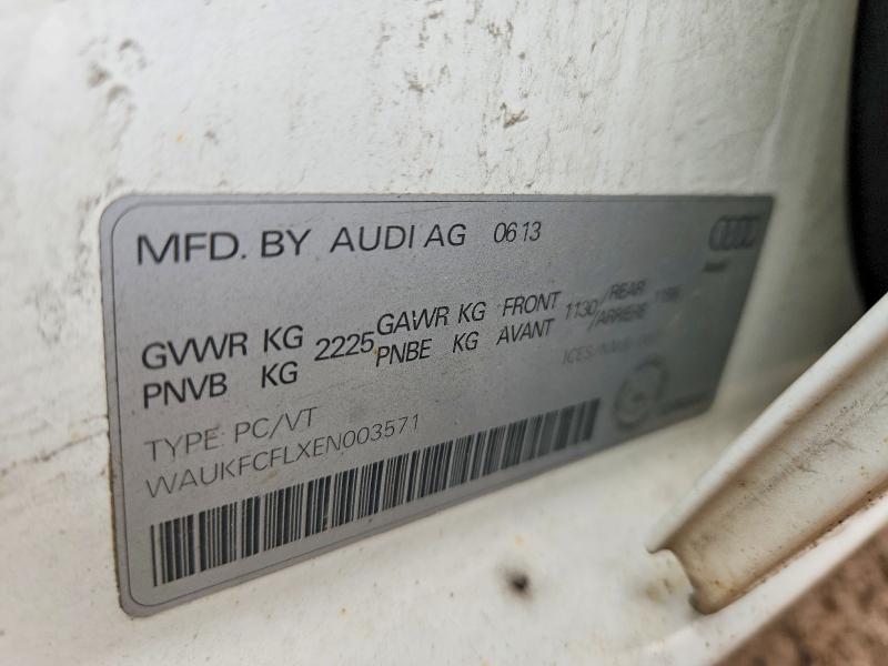 Продаж на аукціоні авто 2014 Audi A4, vin: WAUKFCFLXEN003571, номер лоту: 58553466