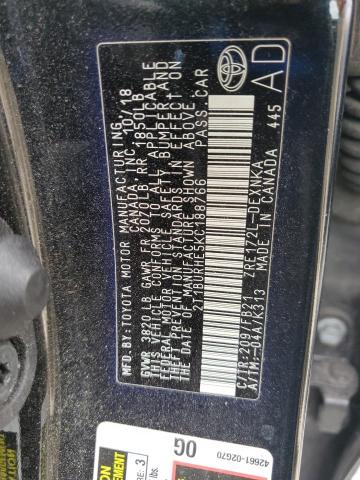Aukcja sprzedaży 2019 Toyota Corolla, vin: 2T1BURHE5KC188766, numer aukcji: 55822226