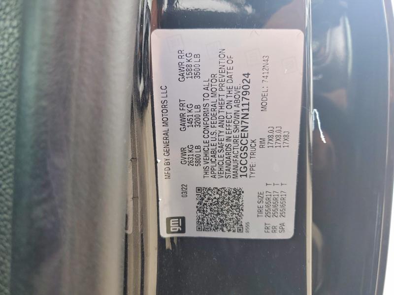 Aukcja sprzedaży 2022 Chevrolet Colorado, vin: 1GCGSCEN7N1179024, numer aukcji: 55799336
