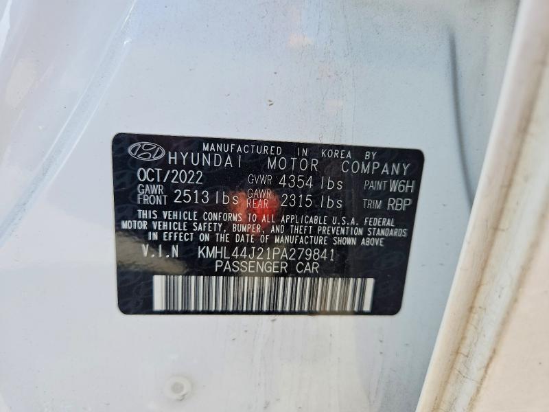 2023 Hyundai Sonata მანქანა იყიდება აუქციონზე, vin: KMHL44J21PA279841, აუქციონის ნომერი: 56445086