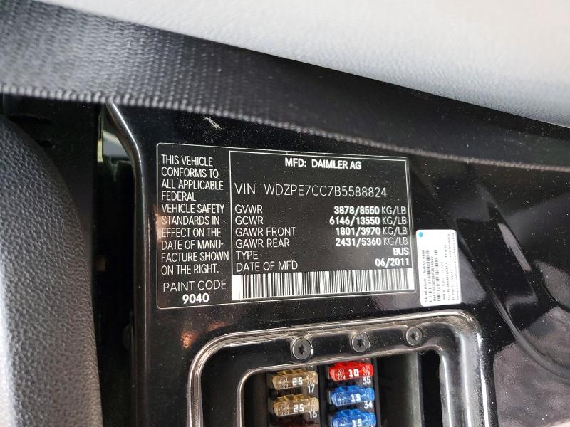 Aukcja sprzedaży 2011 Mercedes-benz Sprinter, vin: WDZPE7CC7B5588824, numer aukcji: 56405936