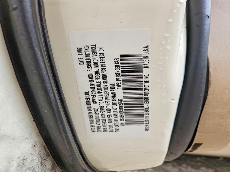 58957286 :رقم المزاد ، 4S3BH806337627517 vin ، 2003 Subaru Legacy مزاد بيع