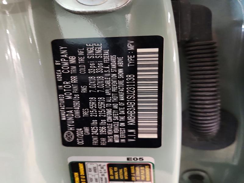 2025 Hyundai Kona მანქანა იყიდება აუქციონზე, vin: KM8HB3AB1SU231138, აუქციონის ნომერი: 56153906