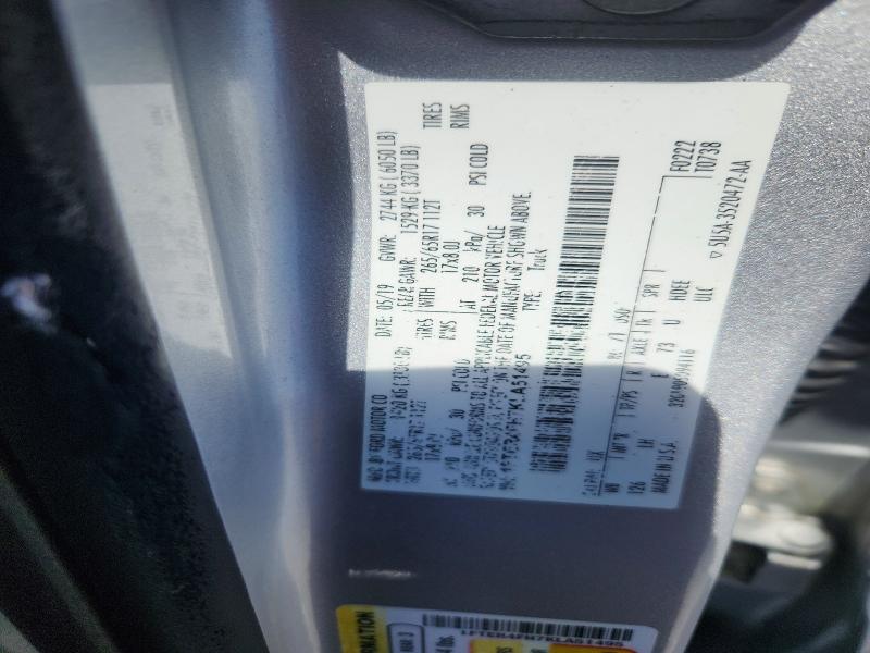 Продаж на аукціоні авто 2019 Ford Ranger, vin: 1FTER4FH7KLA51495, номер лоту: 57122696