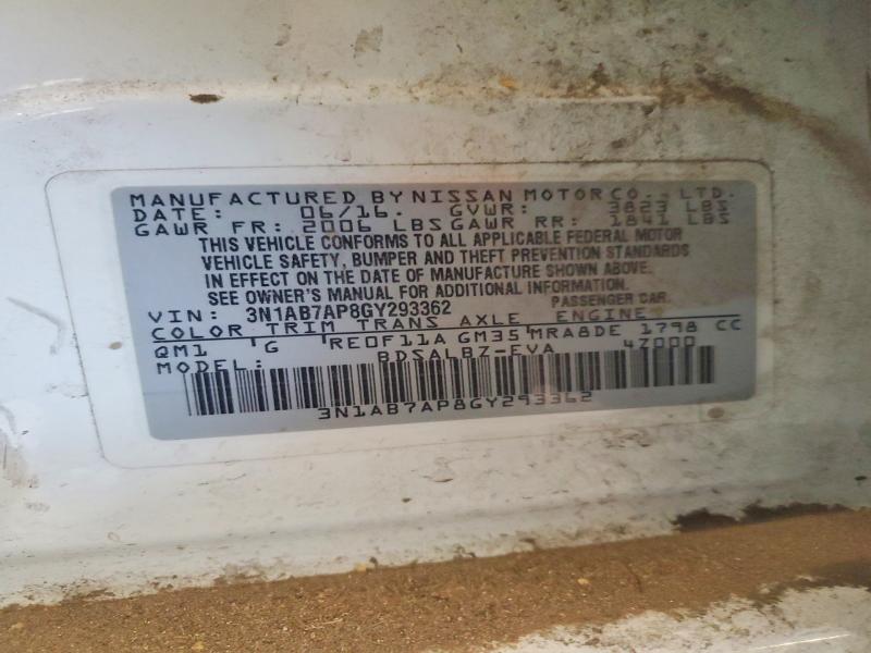 Продаж на аукціоні авто 2016 Nissan Sentra, vin: 3N1AB7AP8GY293362, номер лоту: 55354456