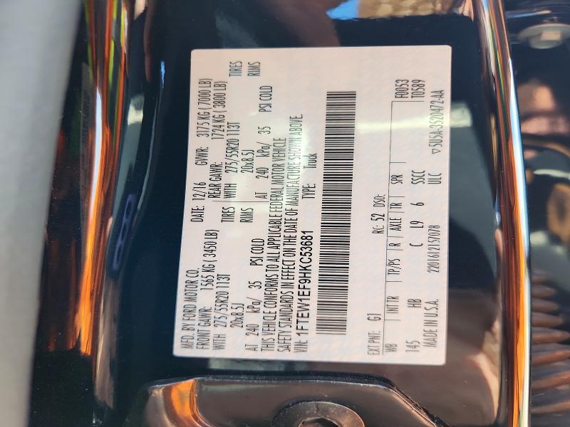 Продажа на аукционе авто 2017 Ford F150, vin: 1FTEW1EF9HKC53681, номер лота: 55778566