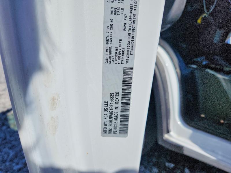 Aukcja sprzedaży 2024 Ram Promaster 1500, vin: 3C6LRVAG1RE155339, numer aukcji: 56396496