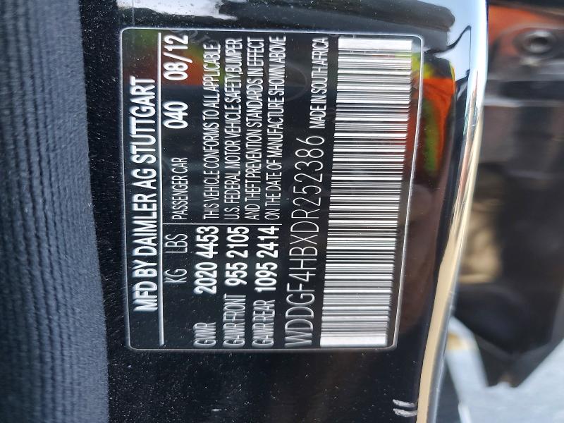 56021746 :رقم المزاد ، WDDGF4HBXDR252386 vin ، 2013 Mercedes-benz C مزاد بيع