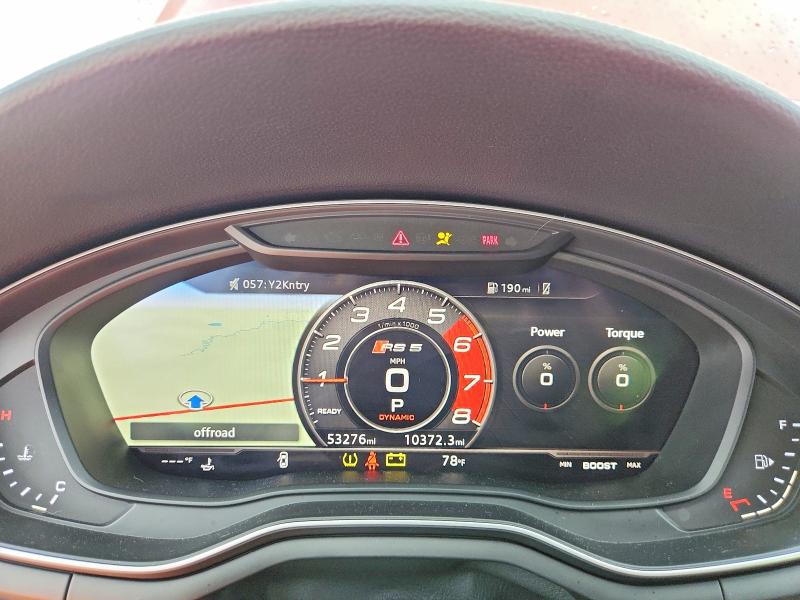 55843516 :رقم المزاد ، WUABWCF52KA901074 vin ، 2019 Audi Rs5 مزاد بيع