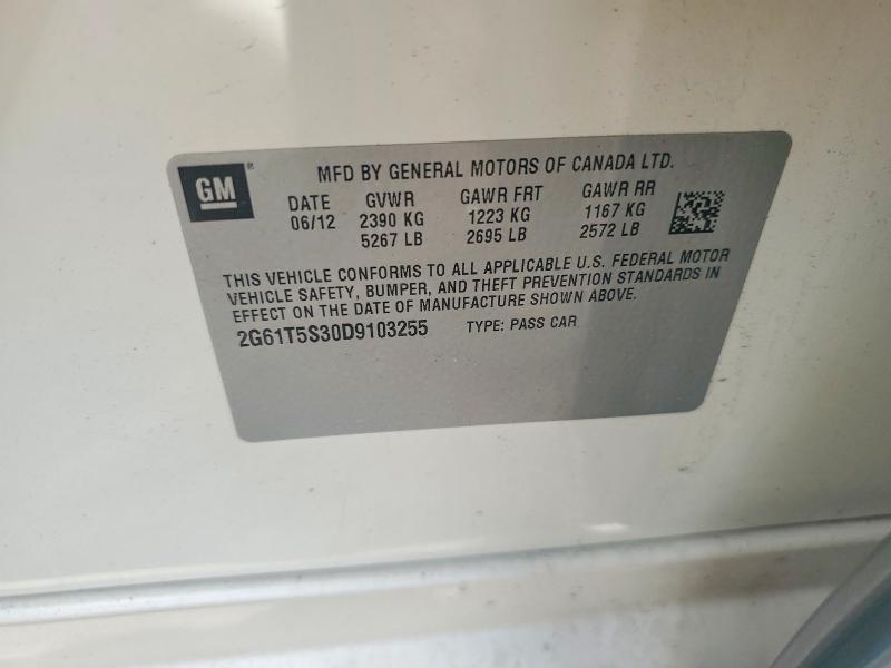 Продаж на аукціоні авто 2013 Cadillac Xts, vin: 2G61T5S30D9103255, номер лоту: 55722996