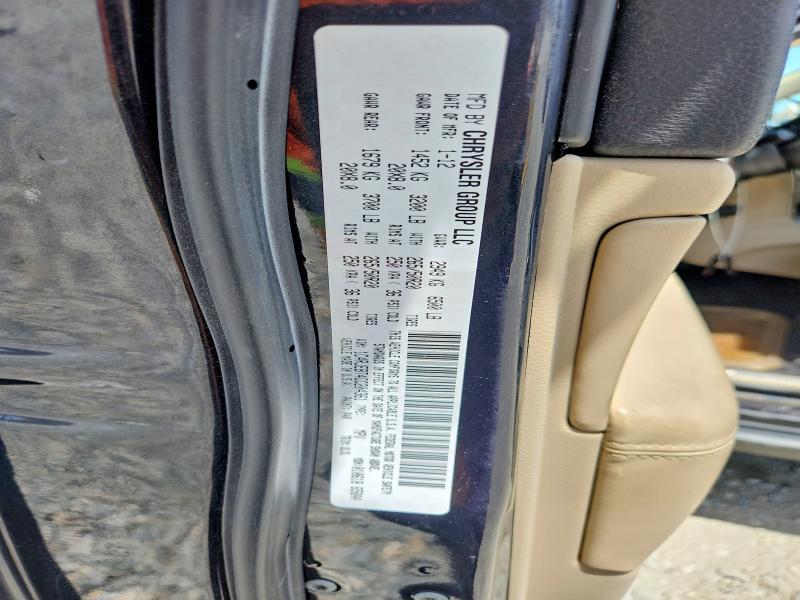 57563526 :رقم المزاد ، 1C4RJEBT4CC204361 vin ، 2012 Jeep Grand Cherokee مزاد بيع