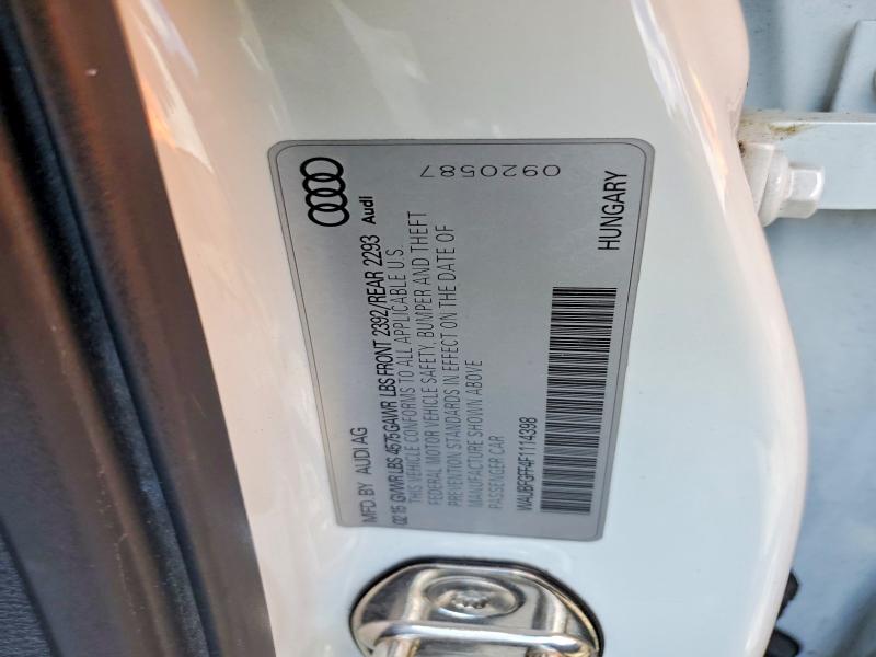 Продажа на аукционе авто 2015 Audi A3, vin: WAUBFGFF4F1114398, номер лота: 57208256