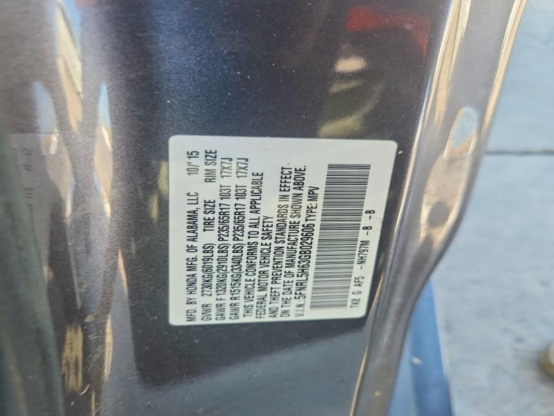 Продаж на аукціоні авто 2016 Honda Odyssey, vin: 5FNRL5H63GB029606, номер лоту: 57692166