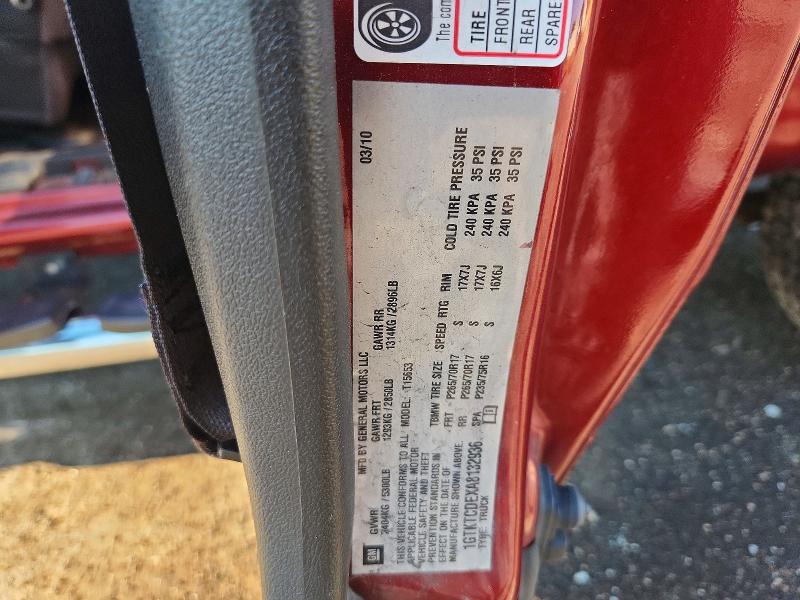 58484376 :رقم المزاد ، 1GTKTCDEXA8132936 vin ، 2010 Gmc Canyon مزاد بيع