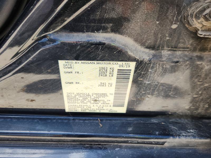 2020 Nissan Altima მანქანა იყიდება აუქციონზე, vin: 1N4BL4EV4LC157504, აუქციონის ნომერი: 55795266