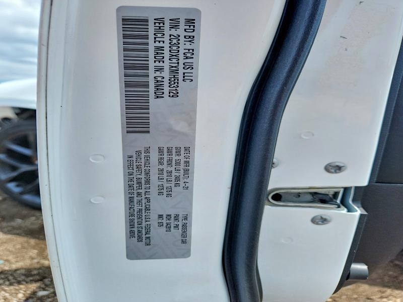 57007016 :رقم المزاد ، 2C3CDXCTXMH553129 vin ، 2021 Dodge Charger مزاد بيع