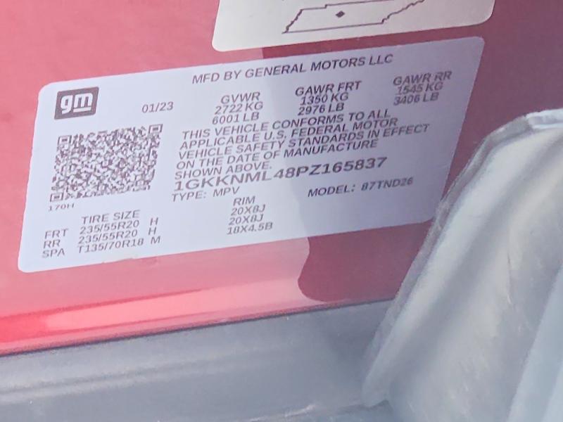 Aukcja sprzedaży 2023 Gmc Acadia, vin: 1GKKNML48PZ165837, numer aukcji: 57408766