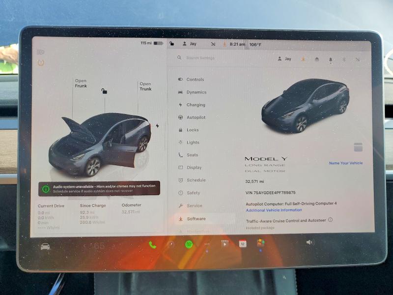 Продаж на аукціоні авто 2023 Tesla Model Y, vin: 7SAYGDEE4PF789875, номер лоту: 57178046