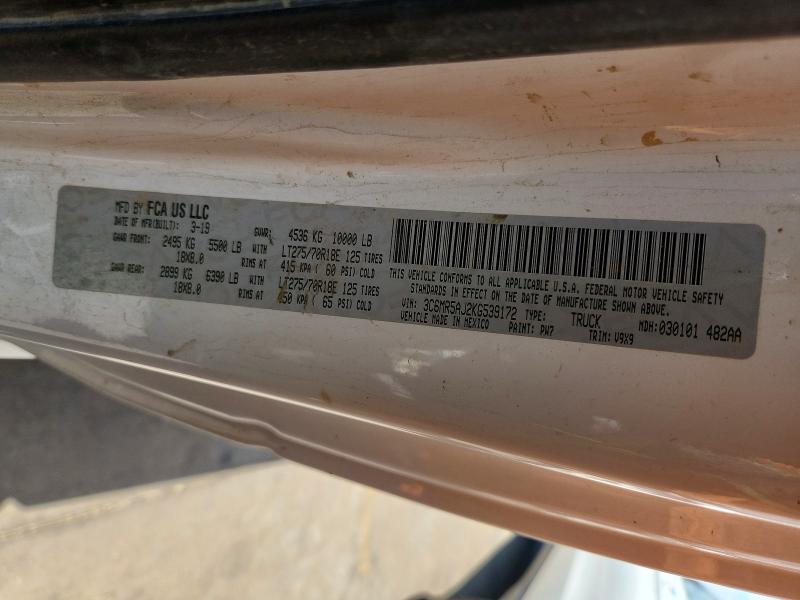 56463966 :رقم المزاد ، 3C6MR5AJ2KG539172 vin ، 2019 Ram 2500 مزاد بيع