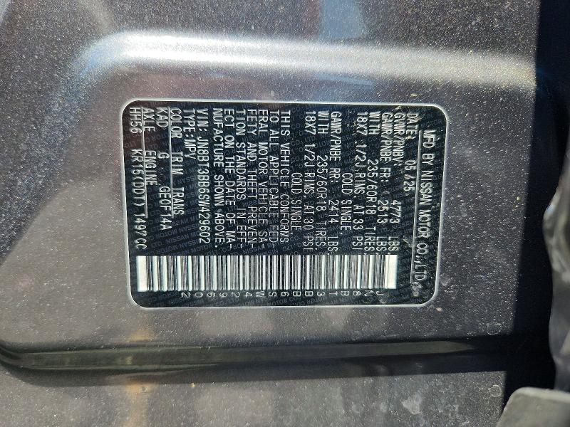 Продажа на аукционе авто 2025 Nissan Rogue, vin: JN8BT3BB6SW429602, номер лота: 58636536