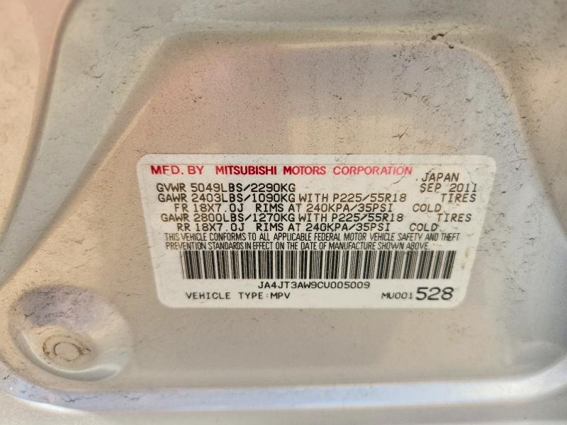 Продаж на аукціоні авто 2012 Mitsubishi Outlander, vin: JA4JT3AW9CU005009, номер лоту: 55901566