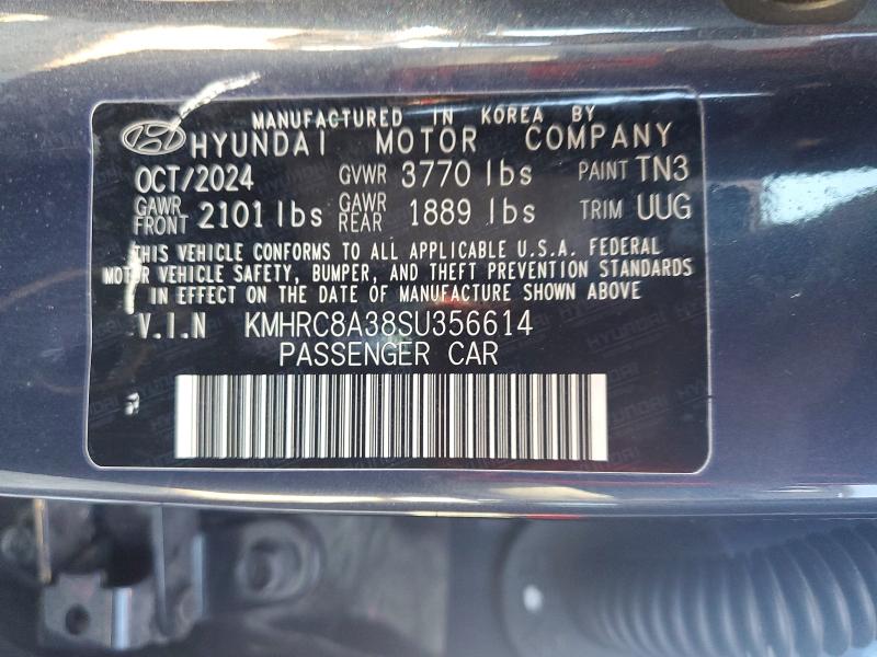 57808756 :رقم المزاد ، KMHRC8A38SU356614 vin ، 2025 Hyundai Venue مزاد بيع