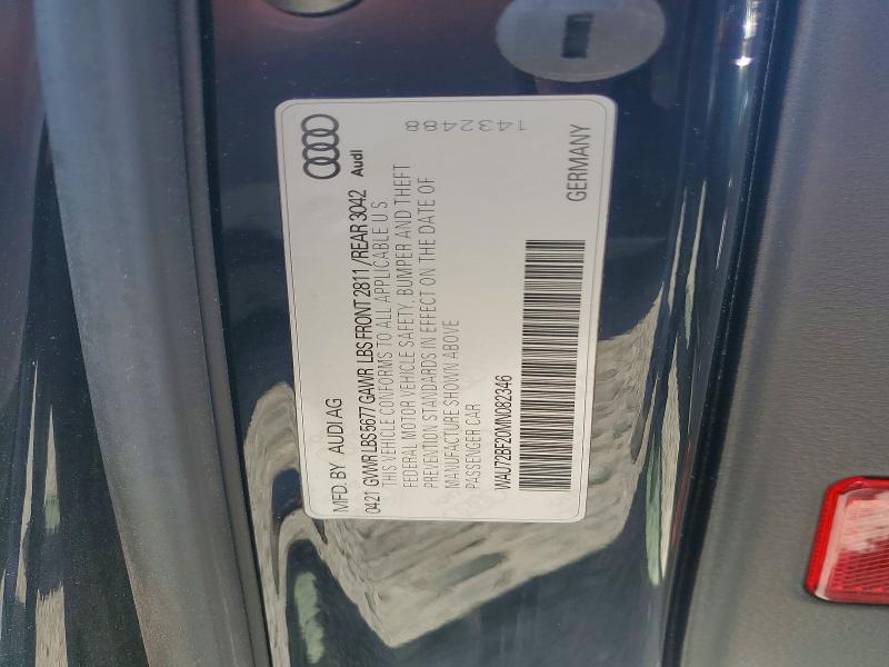57342236 :رقم المزاد ، WAU72BF20MN082346 vin ، 2021 Audi A6 Allroad مزاد بيع