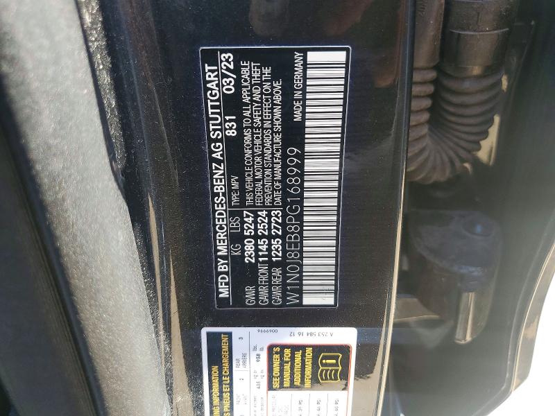 Продажа на аукционе авто 2023 Mercedes-benz Glc Coupe, vin: W1N0J8EB8PG168999, номер лота: 57557676