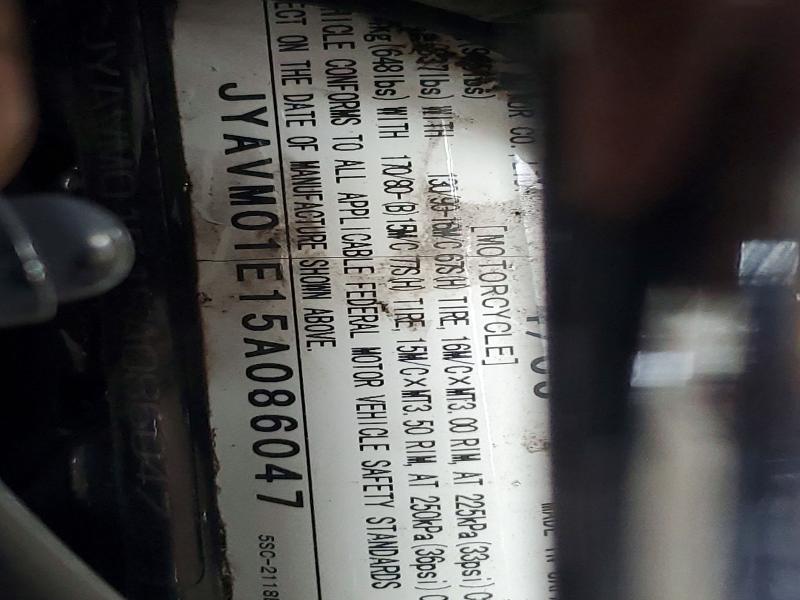 57154766 :رقم المزاد ، JYAVM01E15A086047 vin ، 2005 Yamaha Xvs65 مزاد بيع
