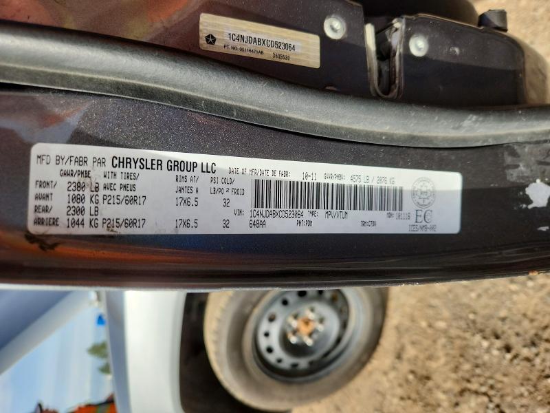 55908946 :رقم المزاد ، 1C4NJDABXCD523064 vin ، 2012 Jeep Compass مزاد بيع