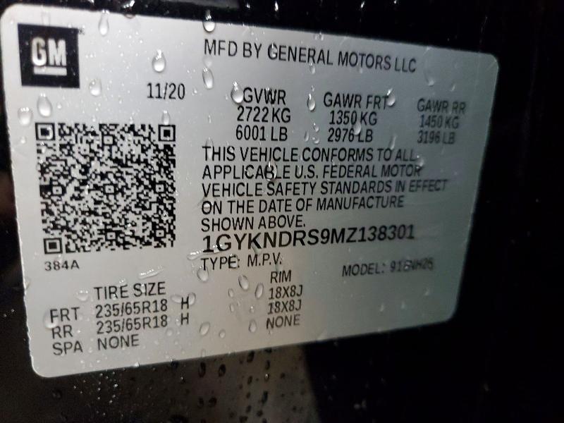 Aukcja sprzedaży 2021 Cadillac Xt5, vin: 1GYKNDRS9MZ138301, numer aukcji: 58145356