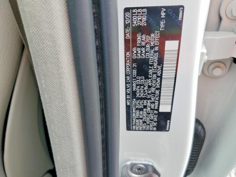 Aukcja sprzedaży 2021 Volvo Xc60, vin: YV4A22RKXM1777054, numer aukcji: 56409126