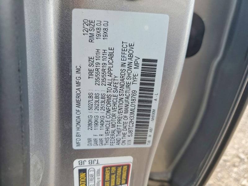 Aukcja sprzedaży 2021 Acura Rdx, vin: 5J8TC2H33ML018769, numer aukcji: 56506836