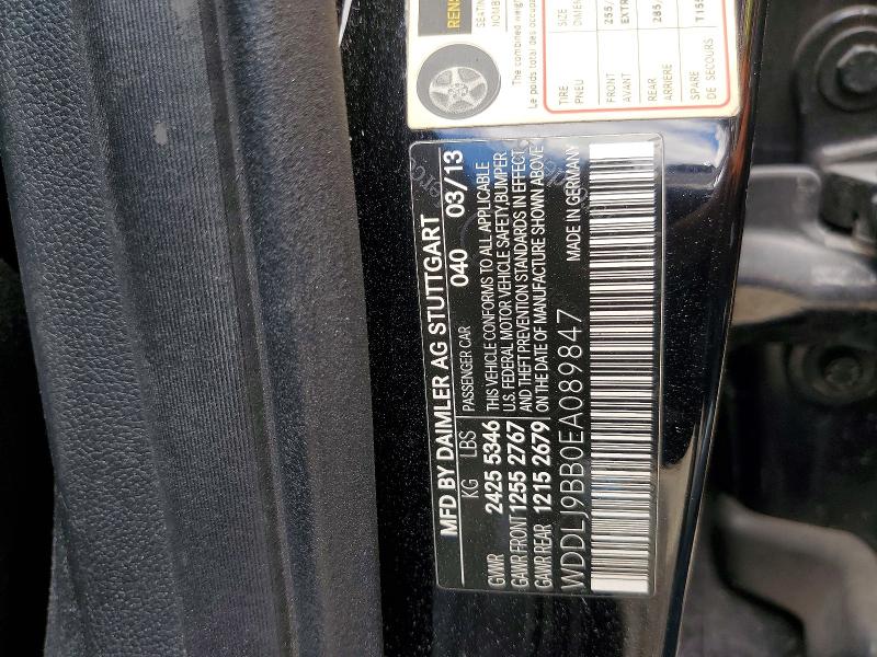 2014 Mercedes-benz Cls მანქანა იყიდება აუქციონზე, vin: WDDLJ9BB0EA089847, აუქციონის ნომერი: 56936826