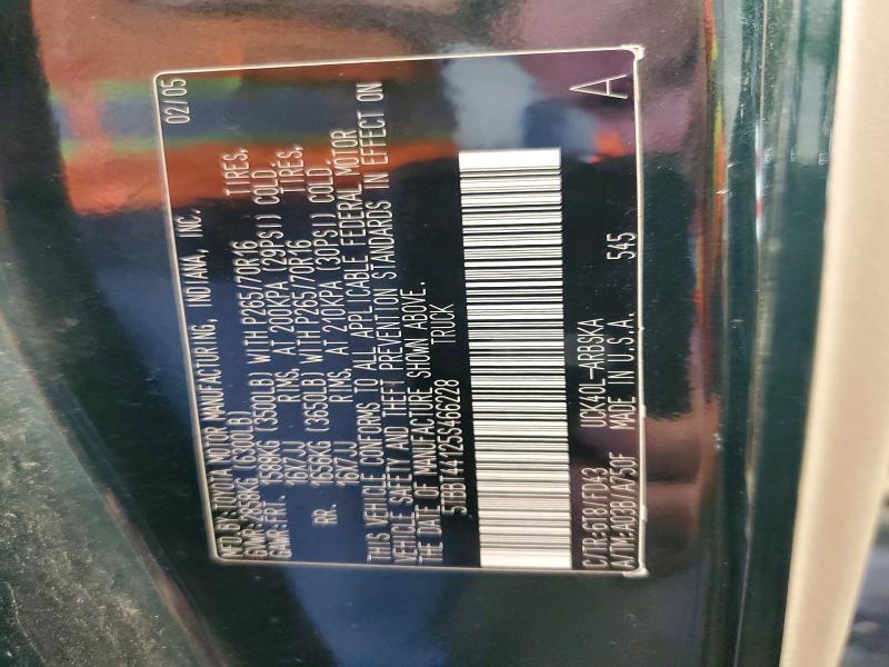 Aukcja sprzedaży 2005 Toyota Tundra, vin: 5TBBT44125S466228, numer aukcji: 59067456