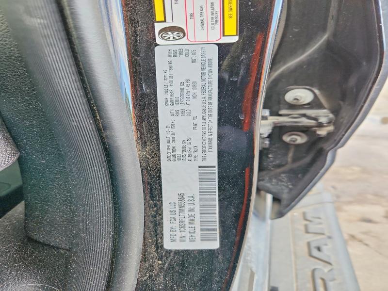 57269556 :رقم المزاد ، 1C6SRFLT7MN558645 vin ، 2021 Ram 1500 مزاد بيع