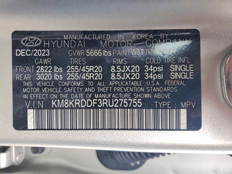 Aukcja sprzedaży 2024 Hyundai Ioniq 5, vin: KM8KRDDF3RU275755, numer aukcji: 56836836