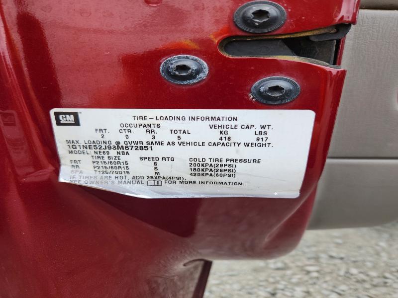 Продажа на аукционе авто 2003 Chevrolet Malibu, vin: 1G1NE52J93M672851, номер лота: 56174286