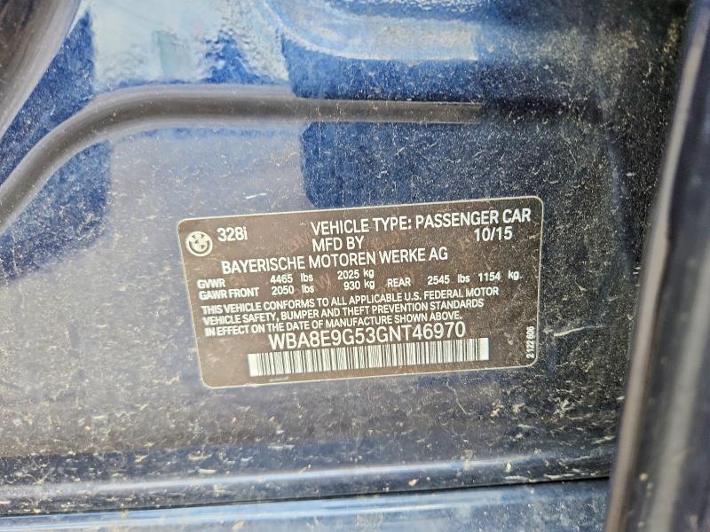 Продажа на аукционе авто 2016 Bmw 328, vin: WBA8E9G53GNT46970, номер лота: 59169166
