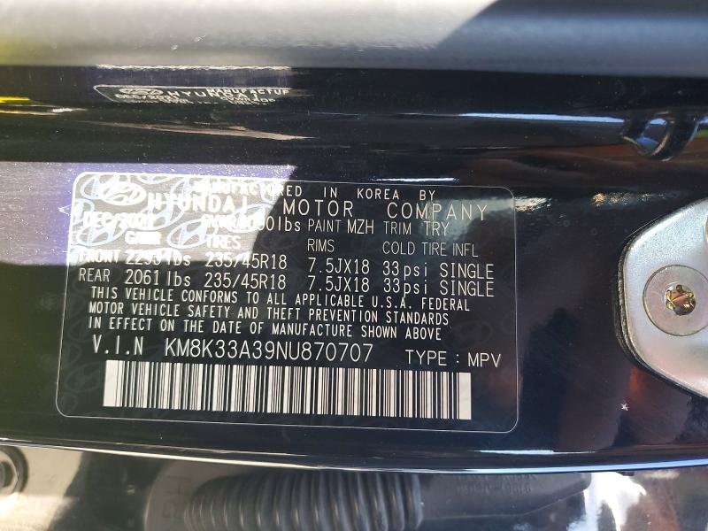 Продажа на аукционе авто 2022 Hyundai Kona, vin: KM8K33A39NU870707, номер лота: 57072896